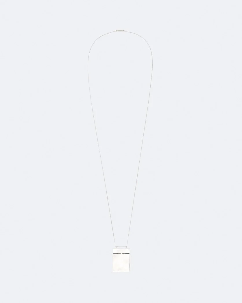 AVELINE BOX PENDANT LONG NECKLACE - 1