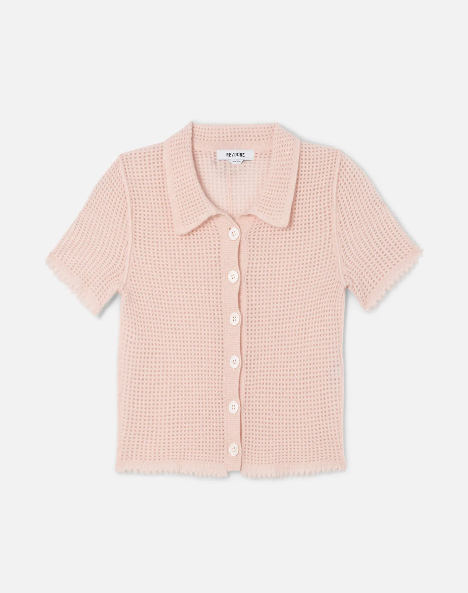 Amelia Cashmere Polo - Pink Salt - 1