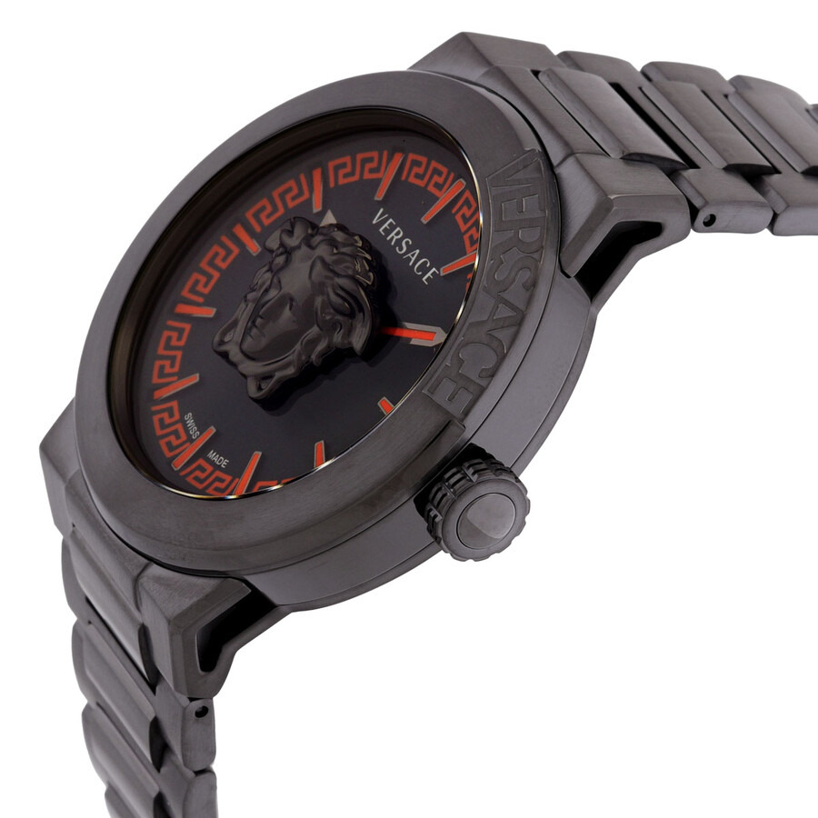 Versace Medusa Infinite Quartz Gunmetal Dial Men's Watch VE7E00723 - 2