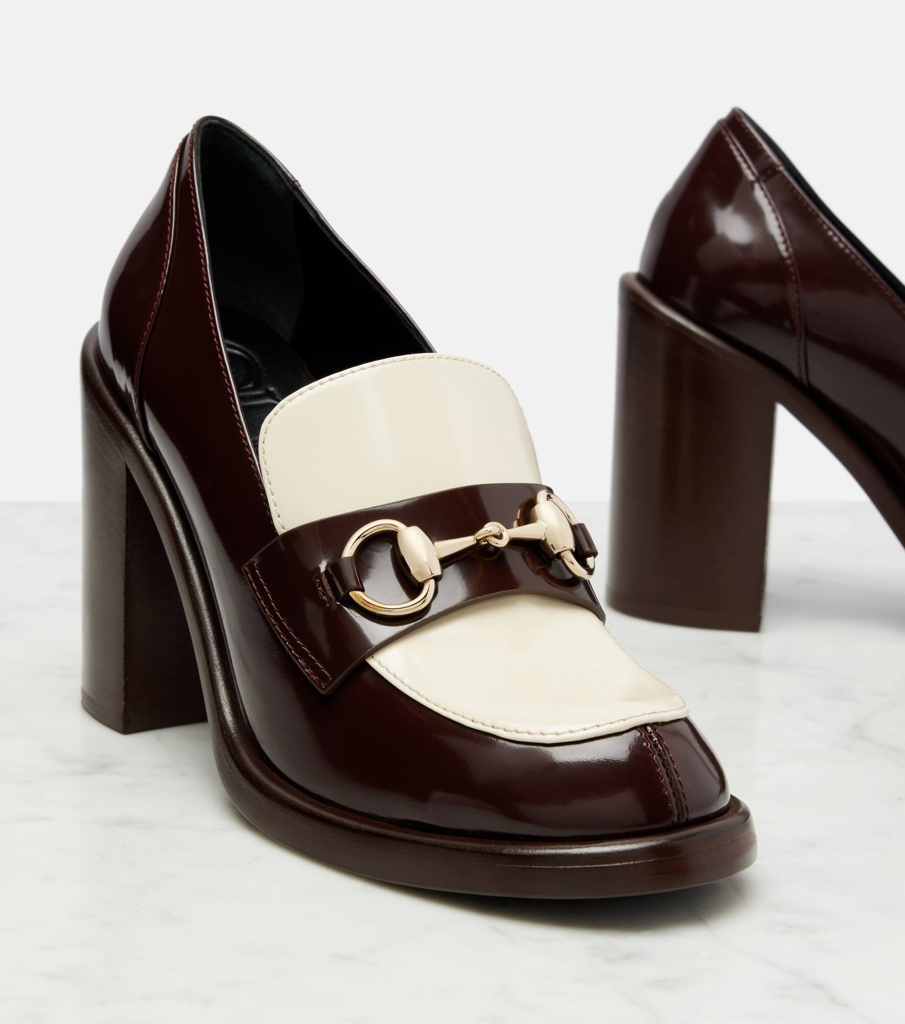 Savoy Horsebit leather loafer pumps - 5