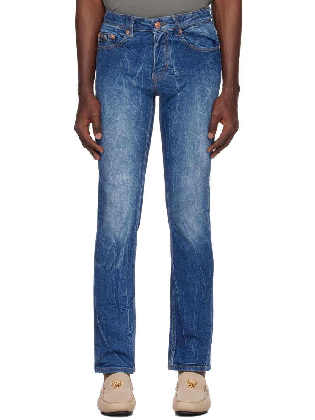 Indigo Slim-Fit Jeans - 1