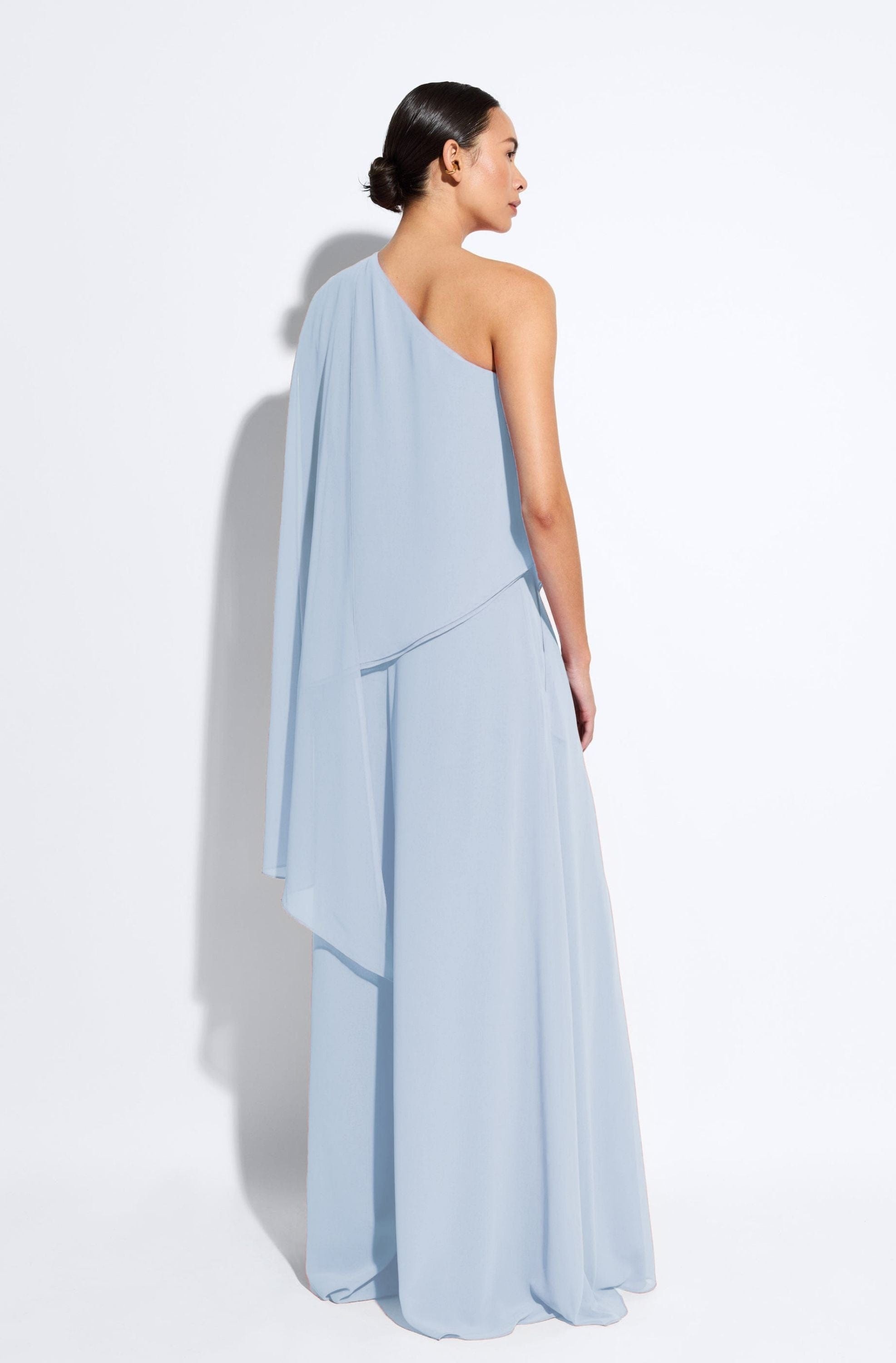 Lightweight Georgette One Shoulder Top - 3