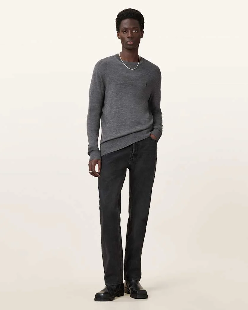 MODE MERINO CREW NECK RAMSKULL SWEATER - 1