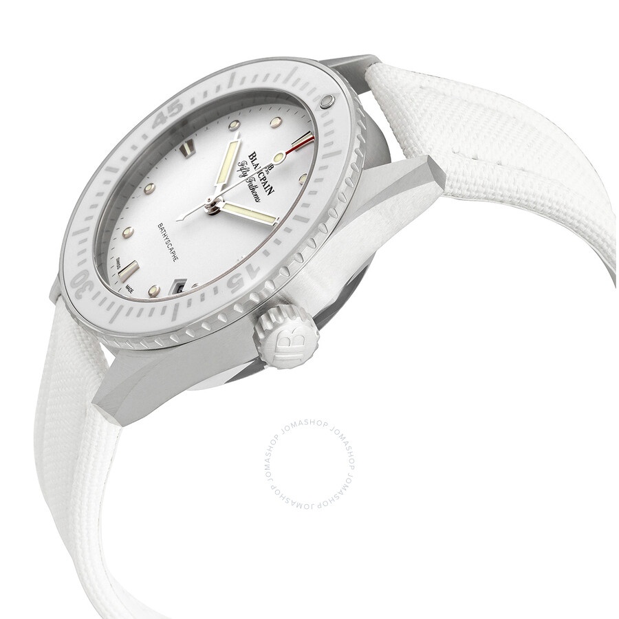 Blancpain Fifty Fathoms Bathyscaphe Automatic White Dial Ladies Watch 5100-1127-W52A - 2