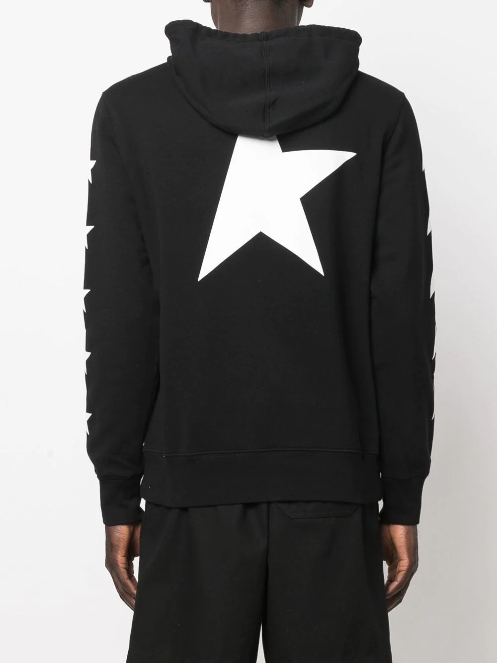 star-print cotton hoodie - 4