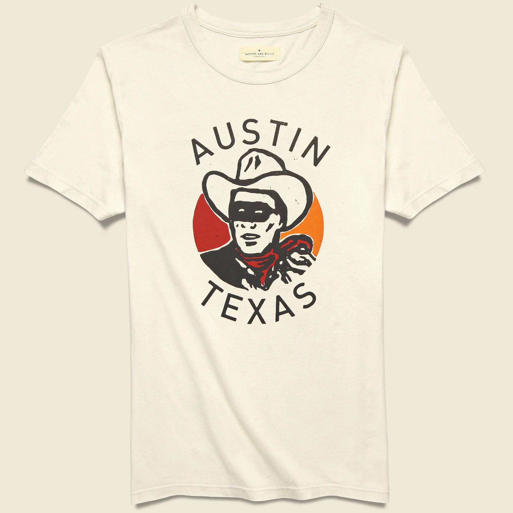 Austin Lone Ranger Tee - Vintage White - 1