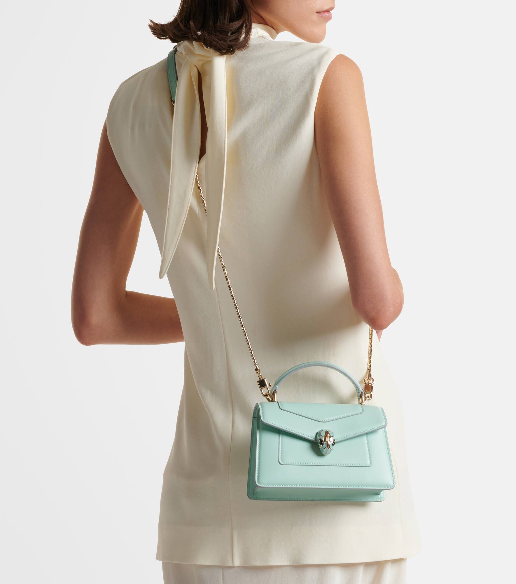 Serpenti Forever leather tote bag - 7