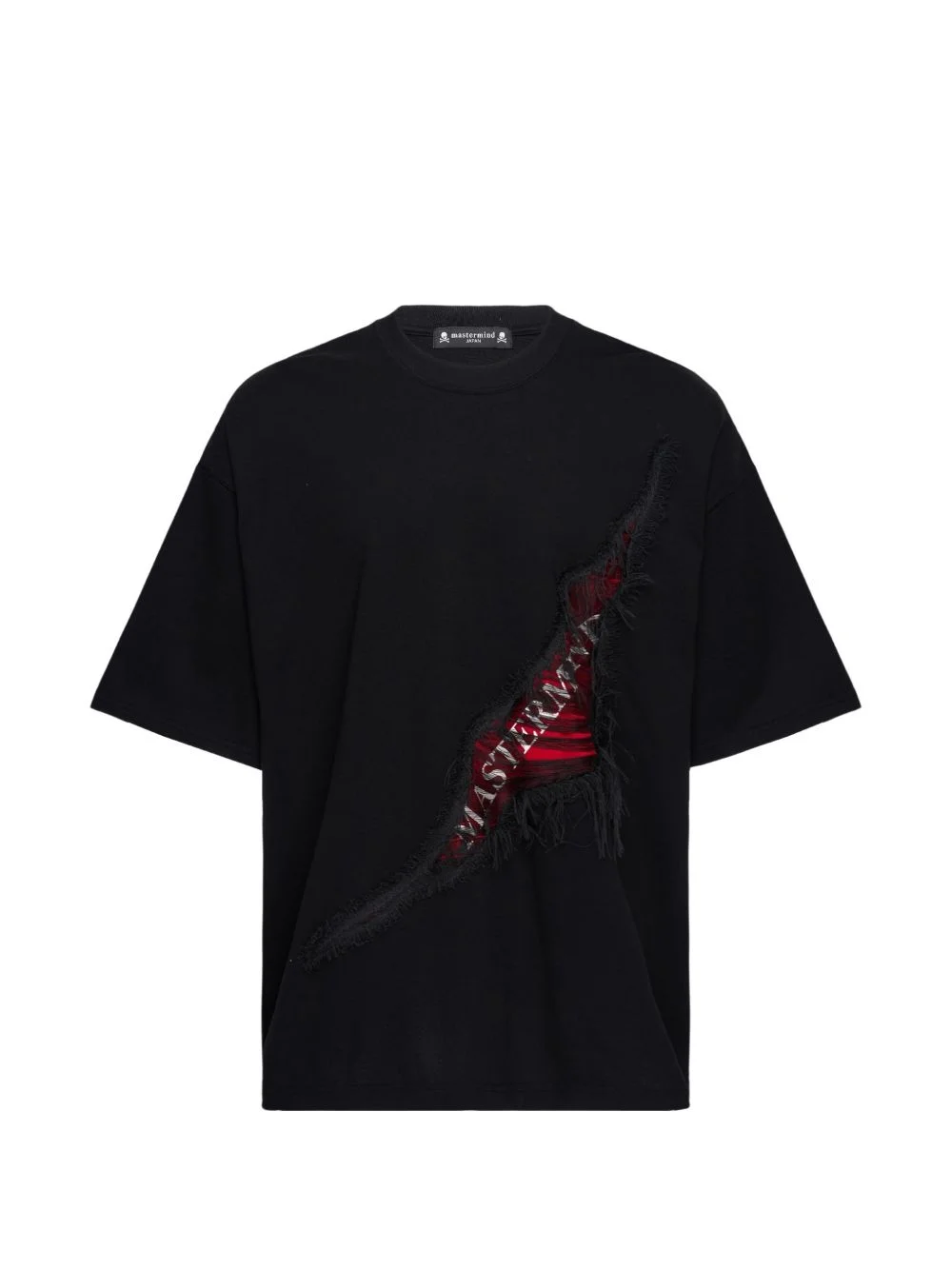 ripped-affect boxy-fit T-shirt - 1