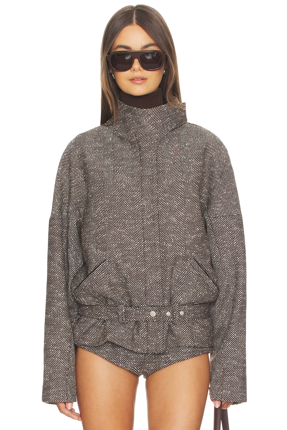 Contrast Aviator Jacket - 1