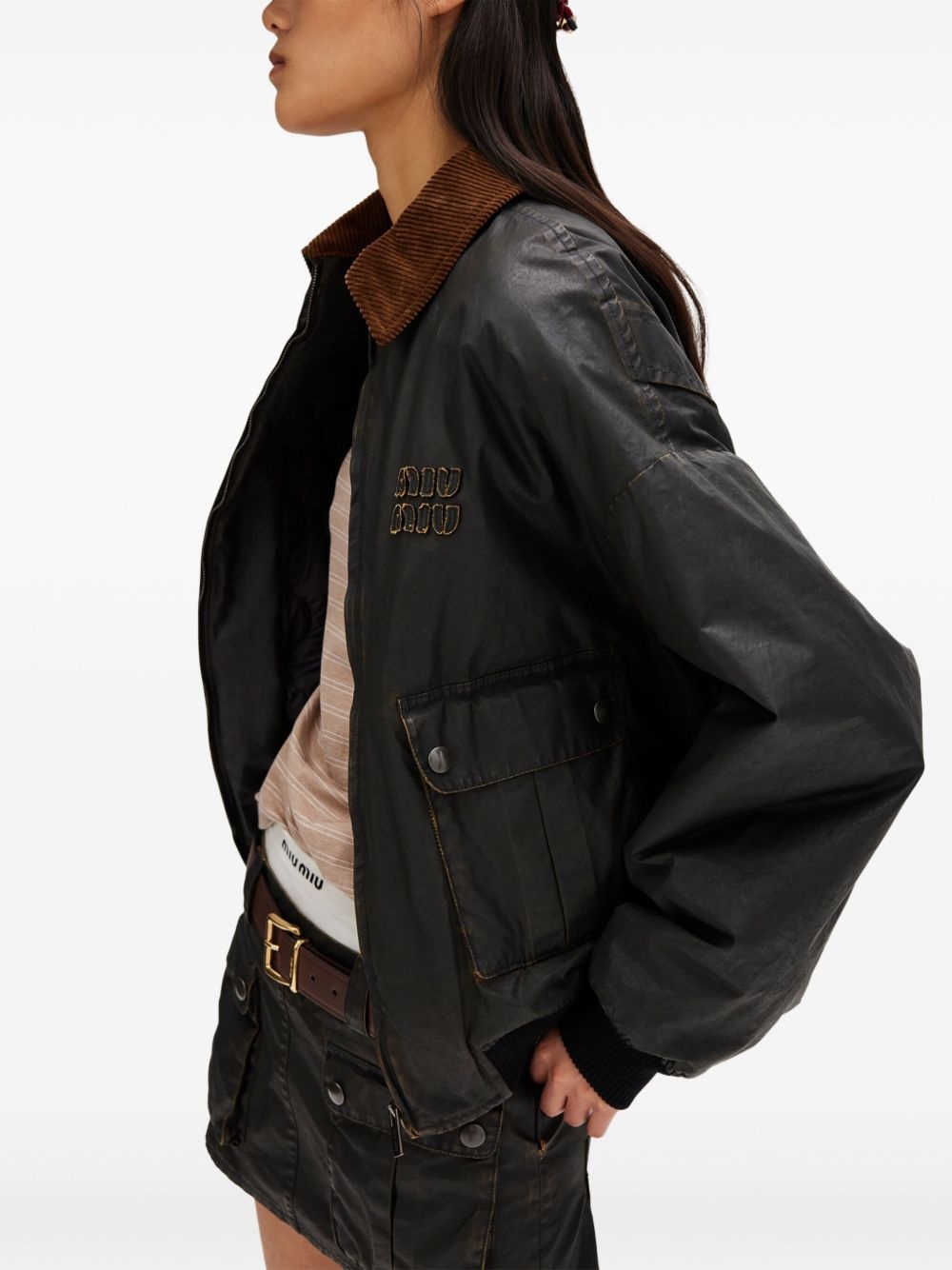 poplin bomber jacket - 4