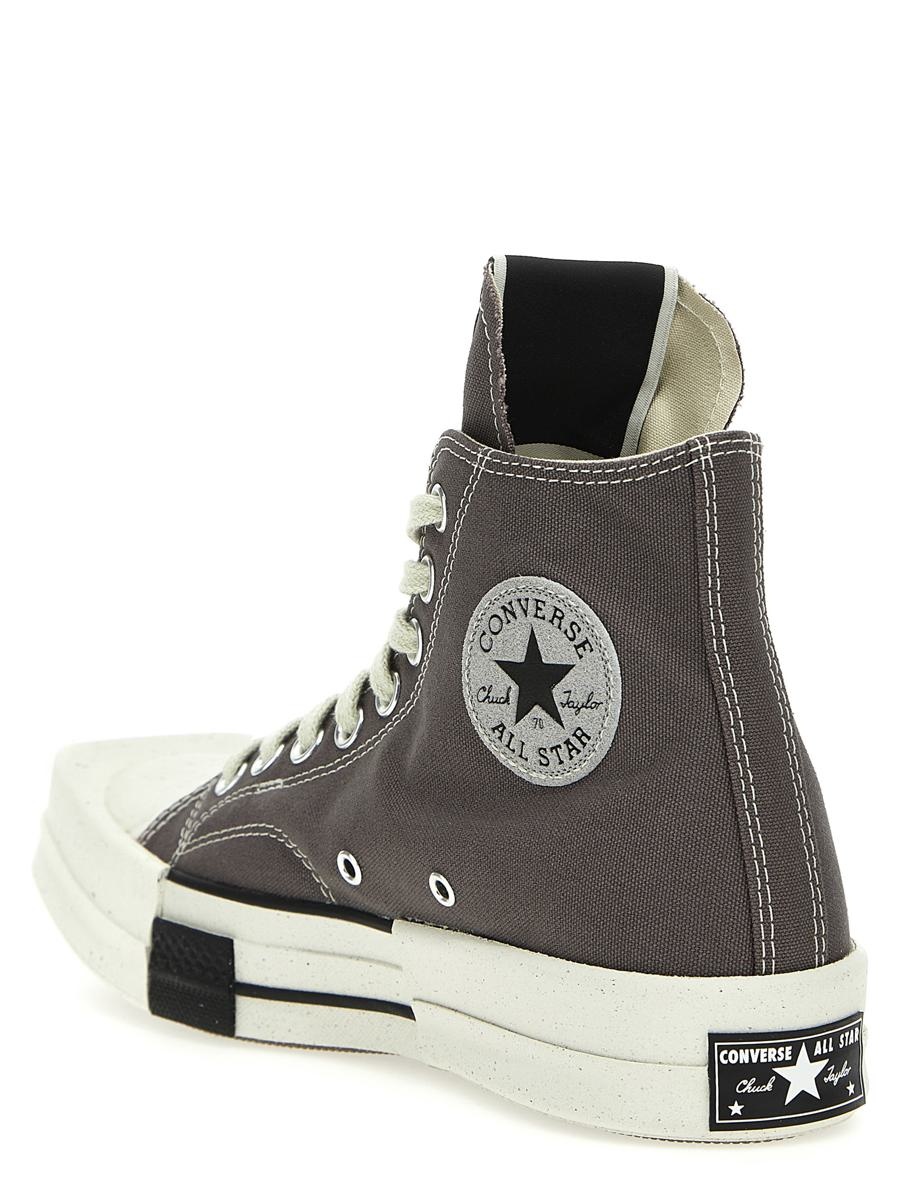 RICK OWENS DRKSHDW DRKSHW X CONVERSE 'TURBODRK LACELESS' SNEAKERS - 3