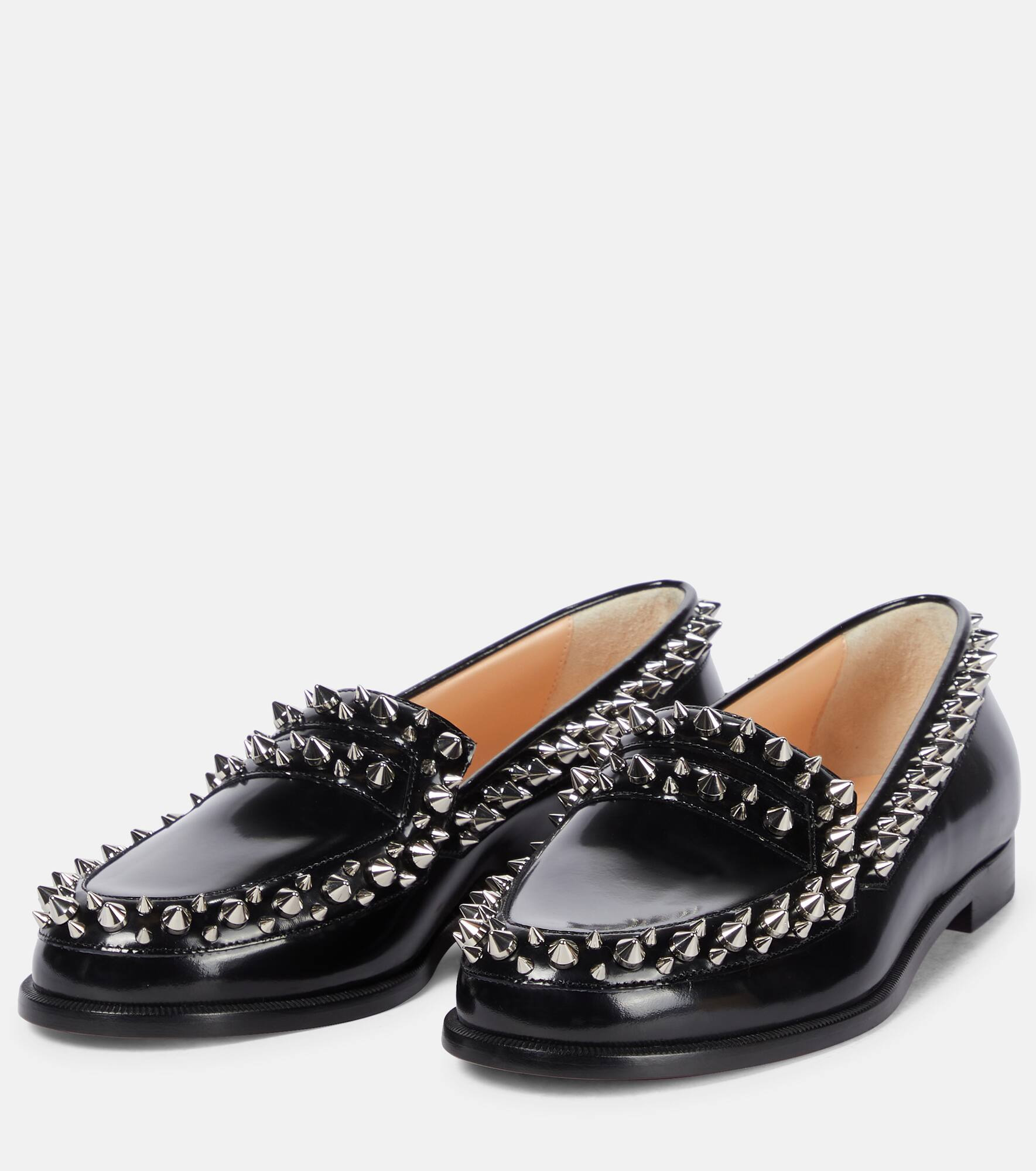 Mattia Spikes leather loafers - 5