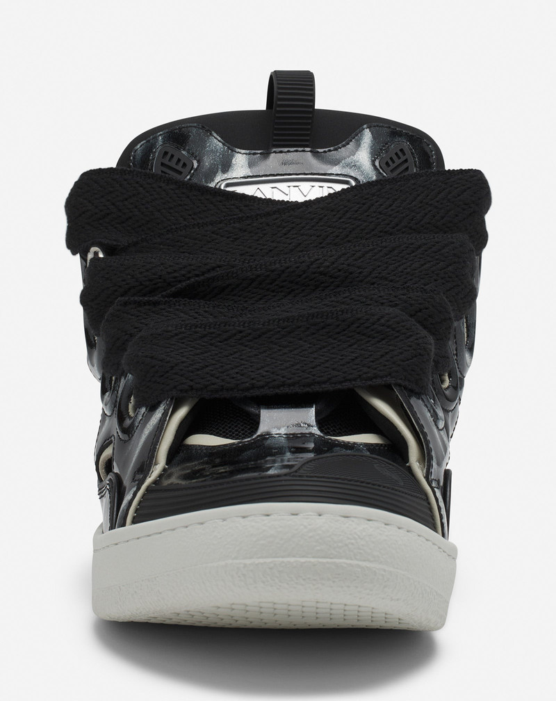 CURB LEATHER SNEAKERS WITH SPARKLES 7