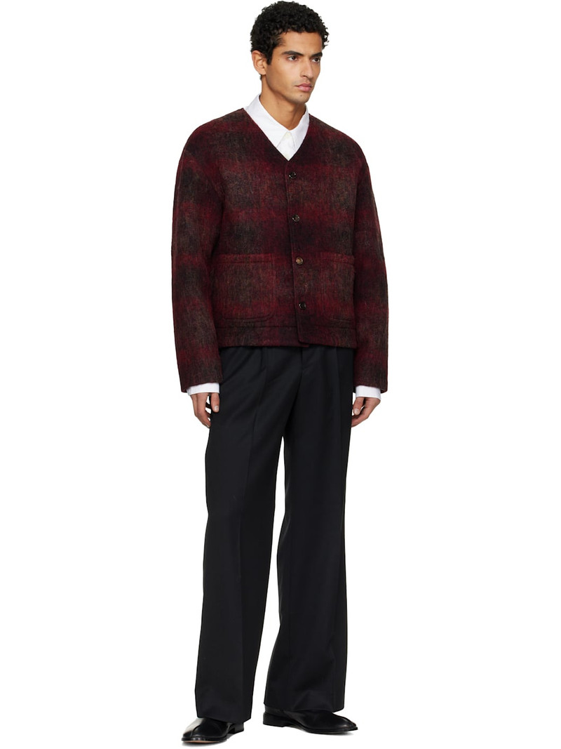 Tonywack Burgundy V-Neck Cardigan outlook