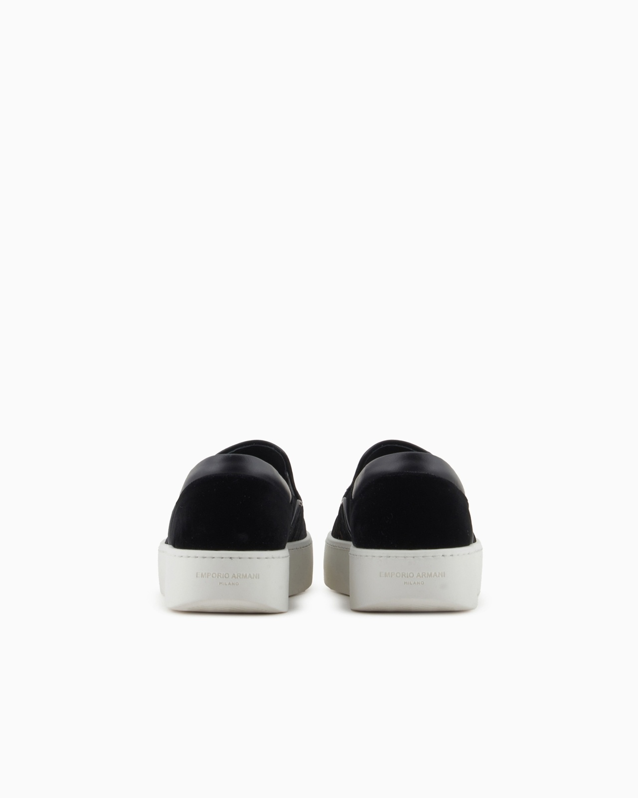 MONOGRAM VELVET SLIP-ONS - 4
