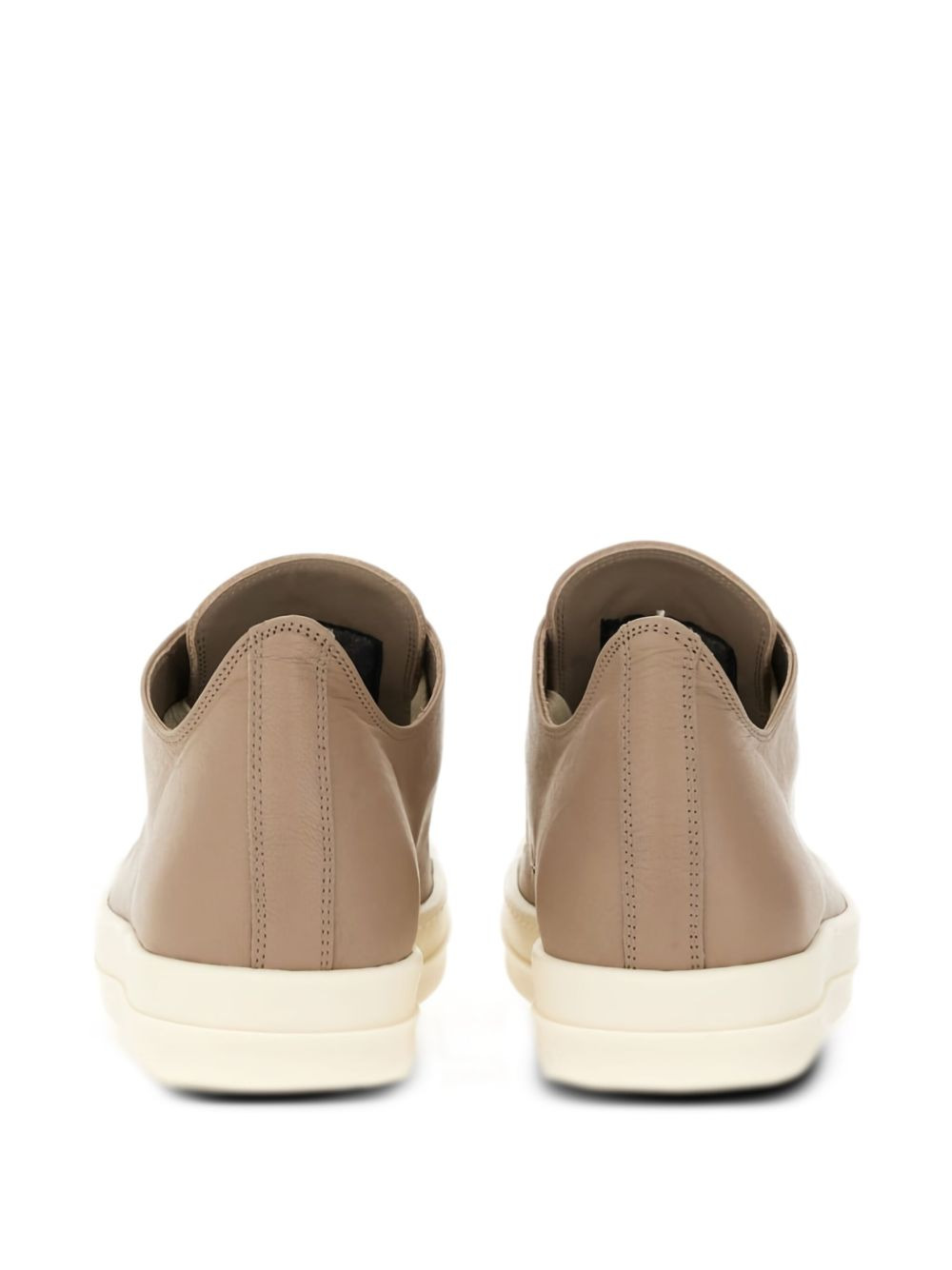 leather lace-up trainers - 3