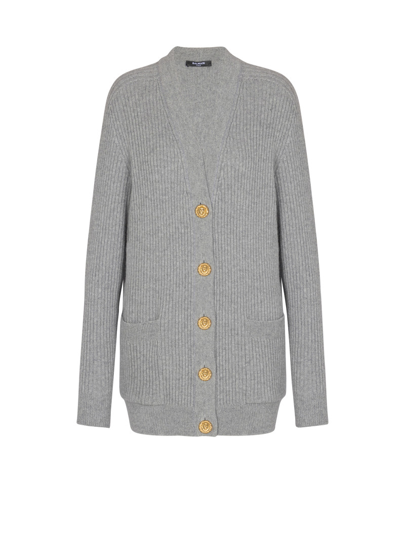 Buttoned cashmere cardigan 1
