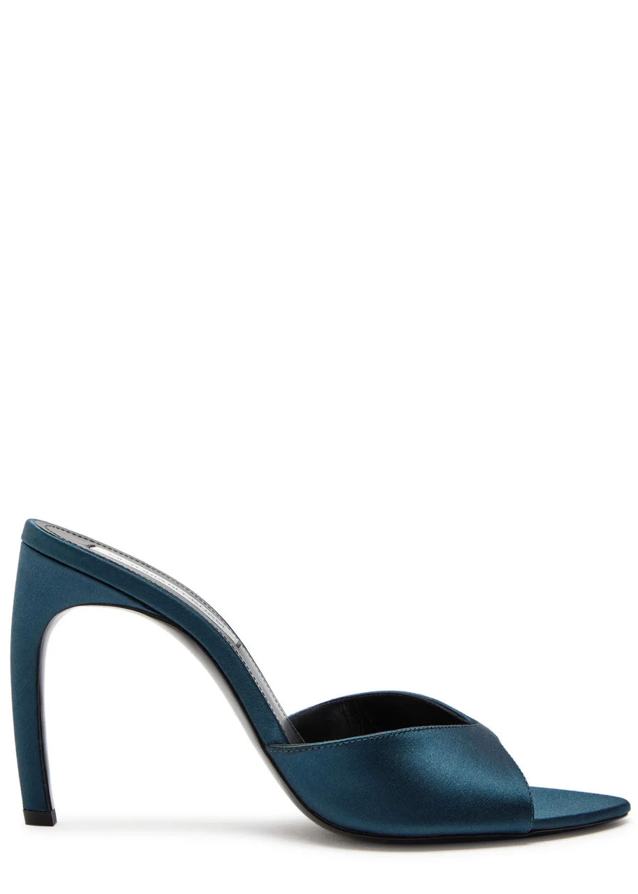 Victoria Beckham Harlow 100 Pointed Satin Mules - 1