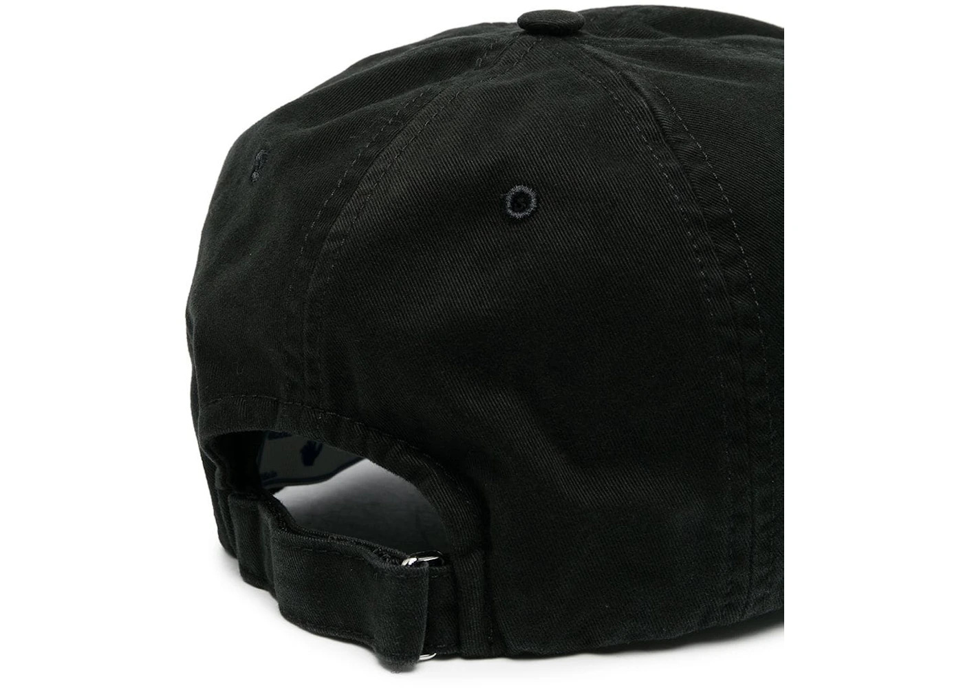 OFF-WHITE Swimming Man Embroidered Baseball Cap Black/White - 2