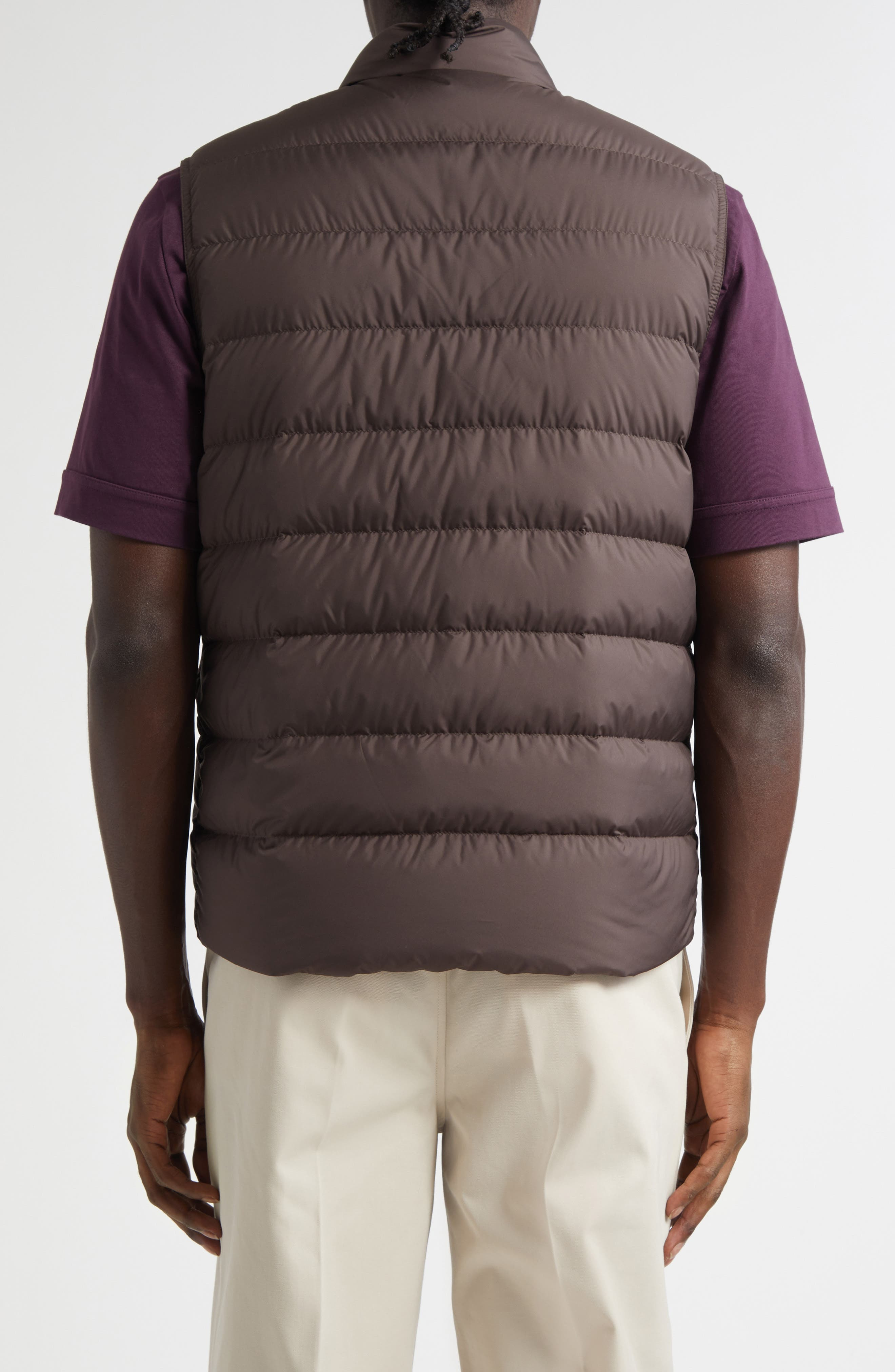Moncler Treompan Down Puffer Vest in Brown at Nordstrom - 3
