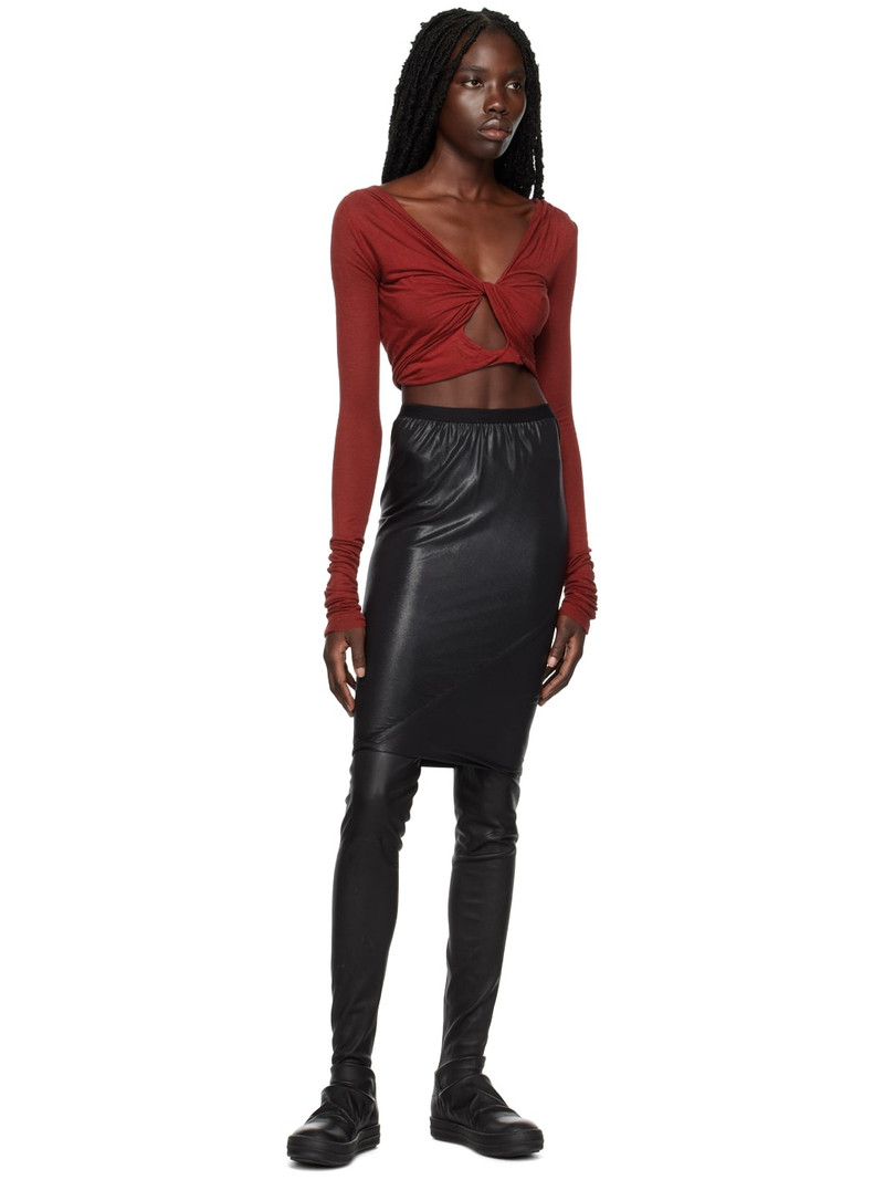 Rick Owens Lilies Black Wolfy Miniskirt outlook