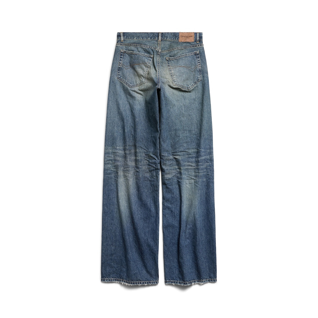 Women's Wide Leg Baggy Pants in Blue - 6