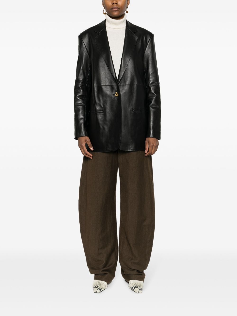 Mercedes leather blazer - 2