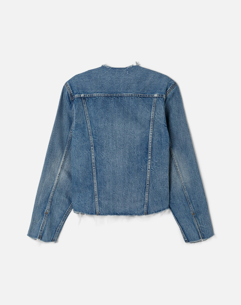 Cutoff Trucker Jacket - Mid Fade 1