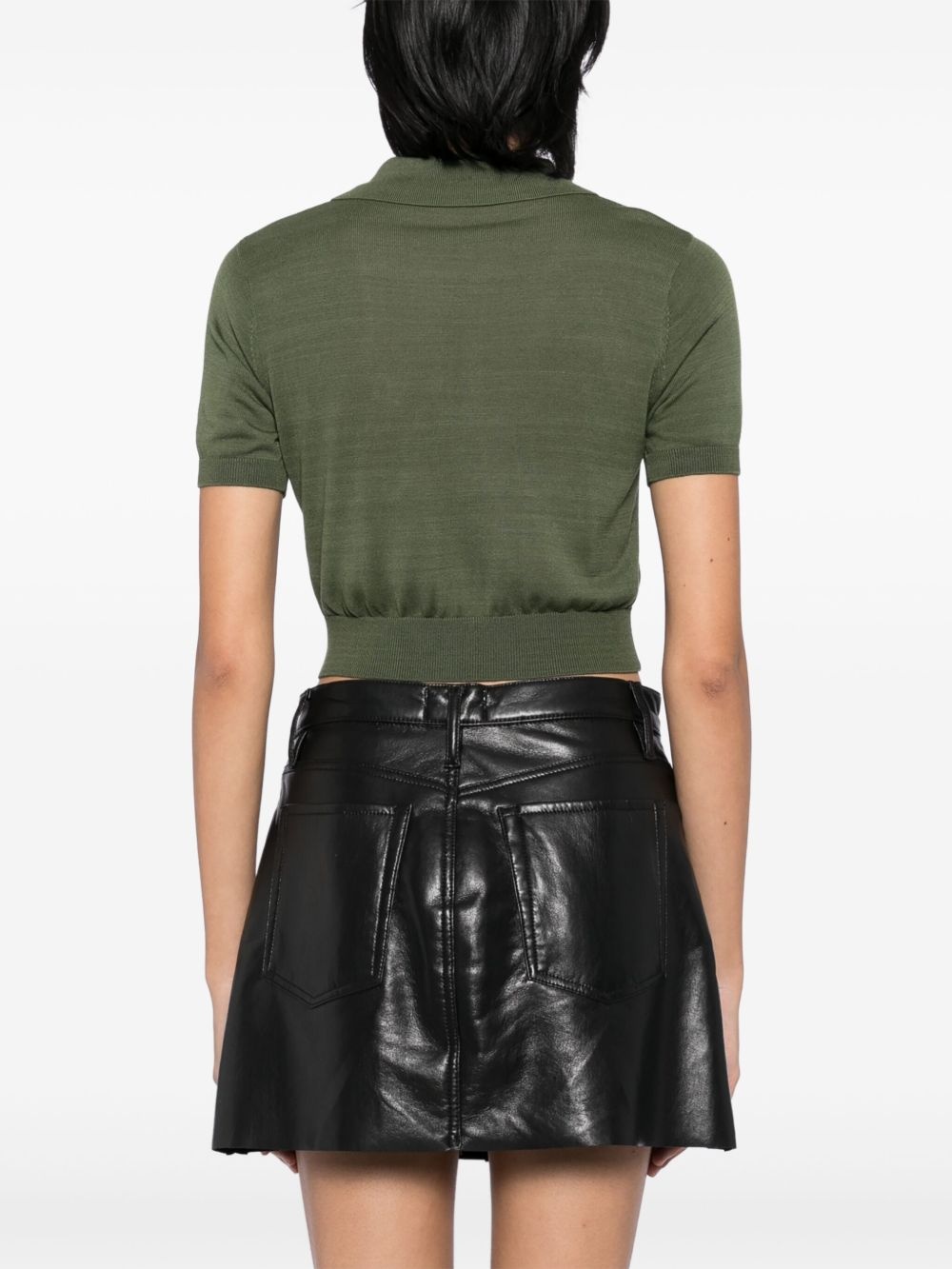 knitted polo top - 4