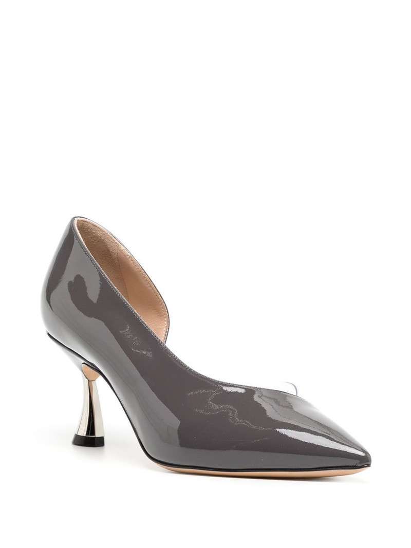 CASADEI pointed-toe high-shine finish pumps outlook