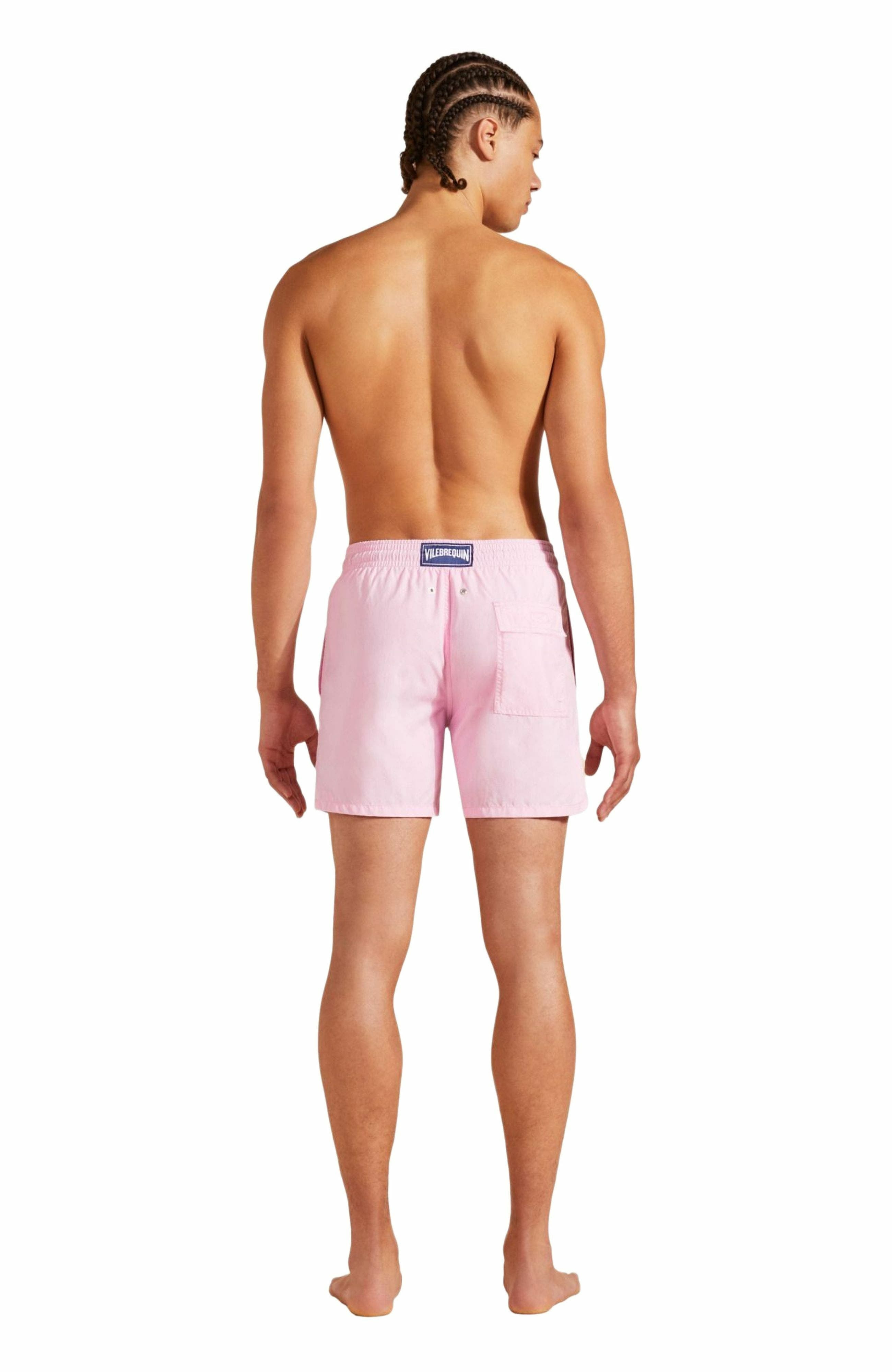 Vilebrequin Men's Solid Recycled Polyamide Swim Shorts in Guimauve at Nordstrom - 2