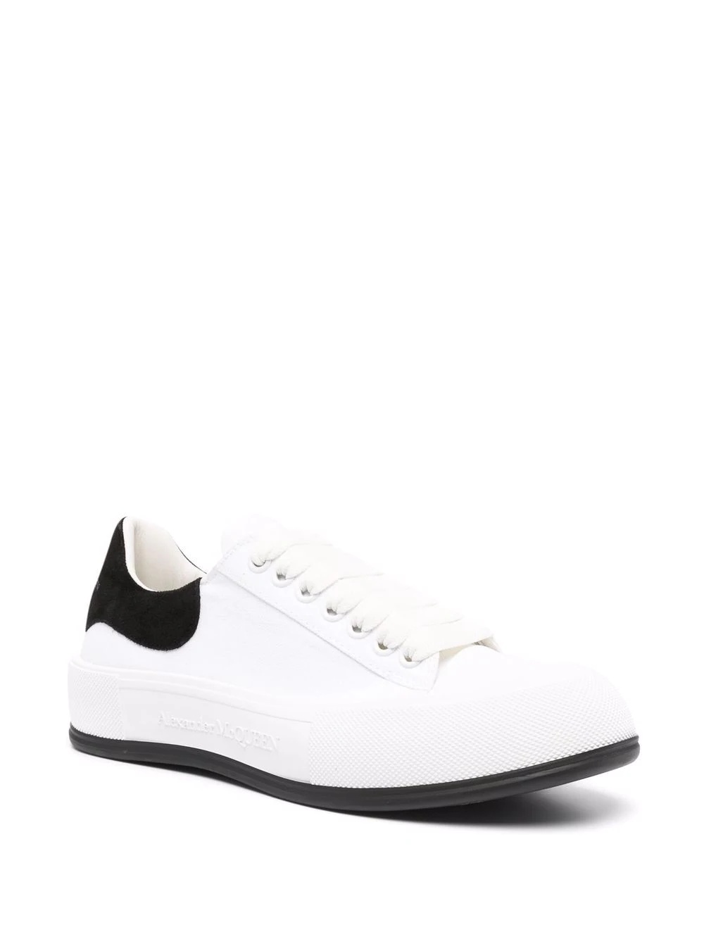 Deck lace-up plimsoll sneakers - 2