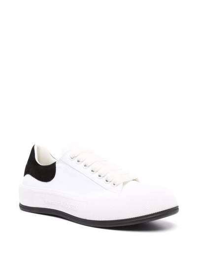 Alexander McQueen Deck lace-up plimsoll sneakers outlook