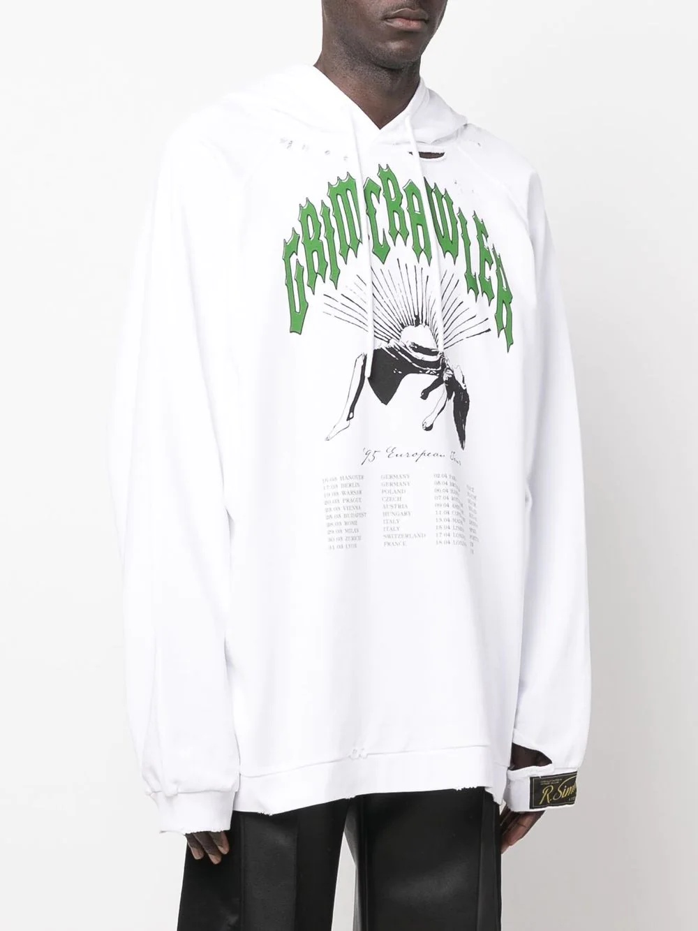 destroyed oversized hoodie - 3