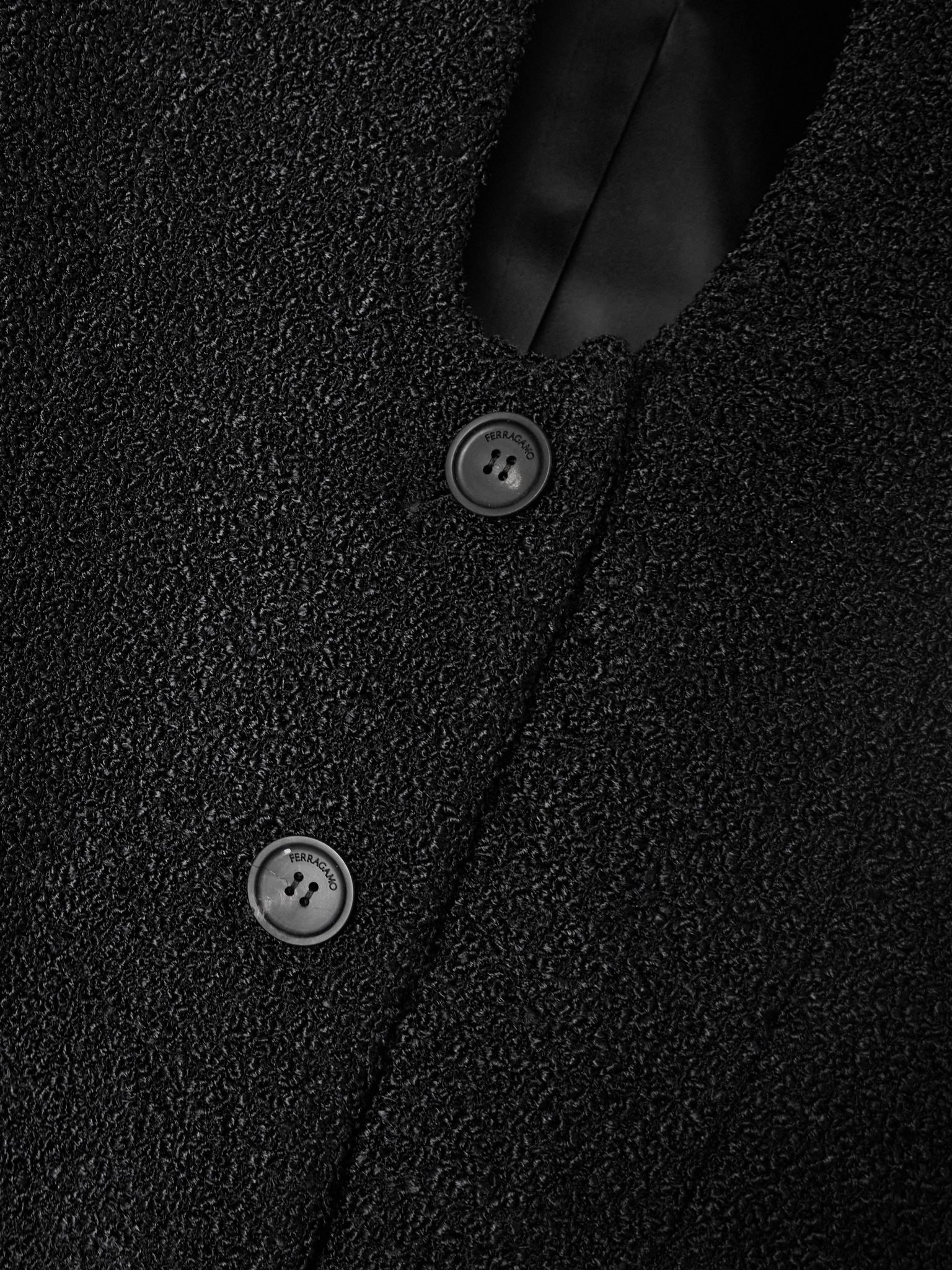 Bouclé jacket Black - 6