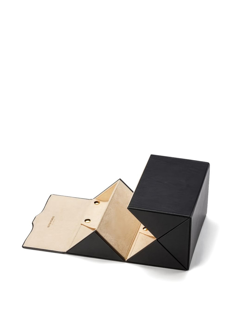 Oliver Peoples four-slot leather frame case outlook