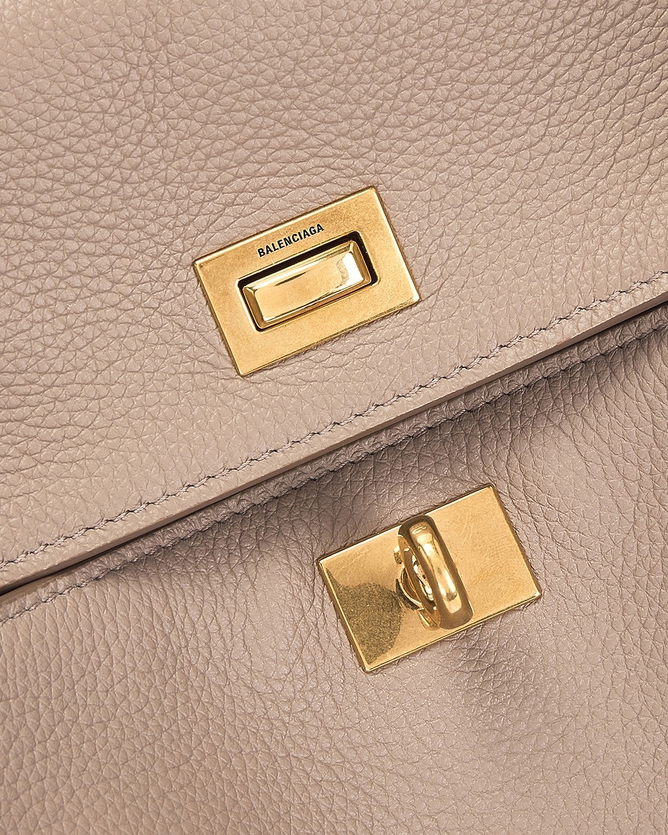 Rodeo Medium Grained Leather Top Handle Bag - 8