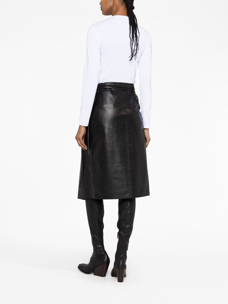 asymmetric leather skirt 6
