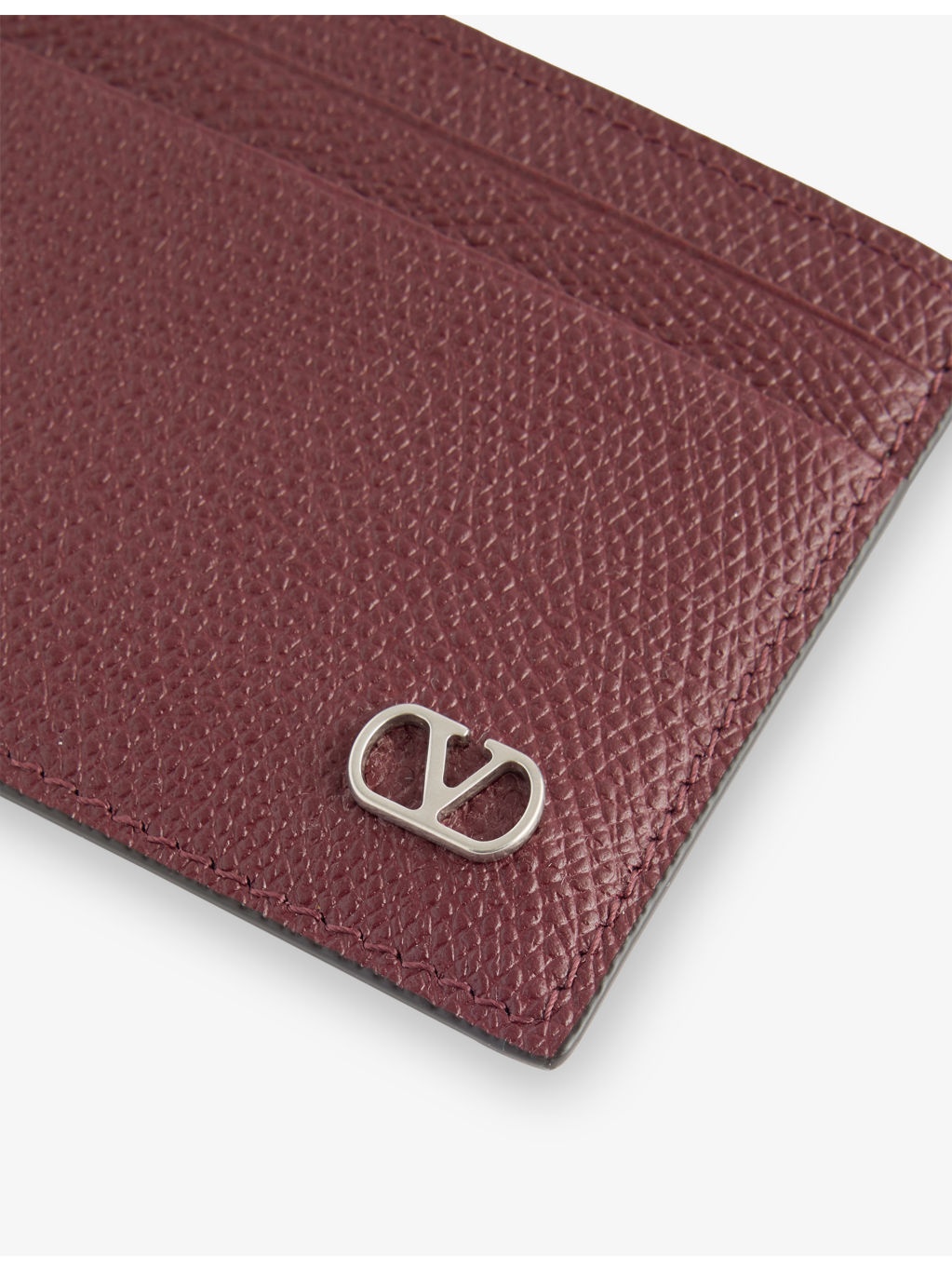 VLogo Leather Card holder - 2