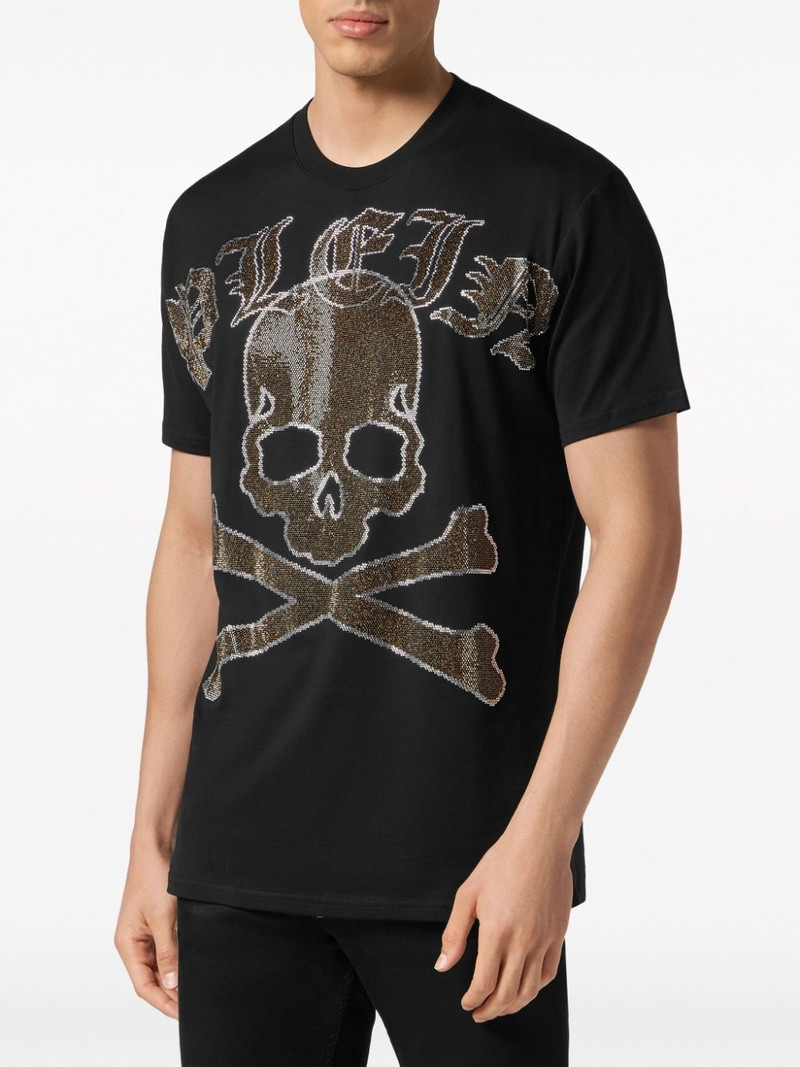 Gothic Plein Strass cotton T-shirt 3