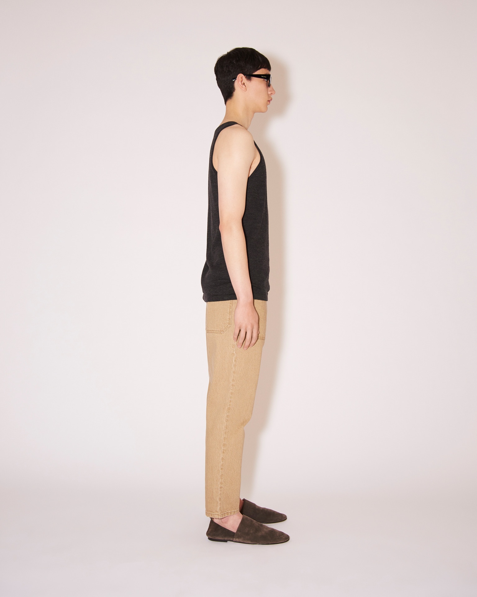ASHER - Merino wool top - Gray - 3