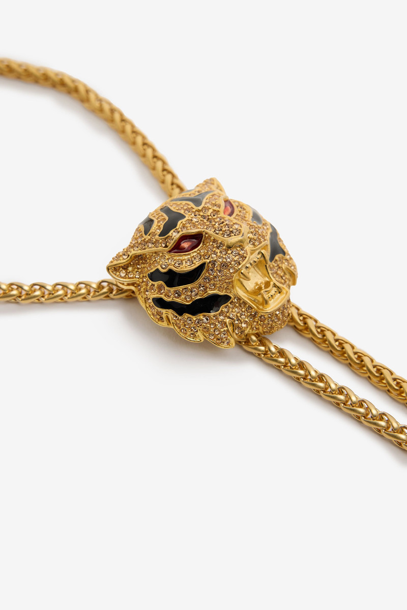 Necklace With Nappa Pendants And Tiger Head 5