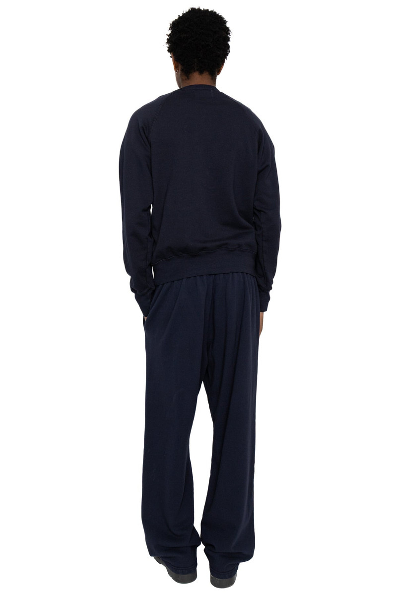 French Terry Binded Neck Raglan - Navy 8
