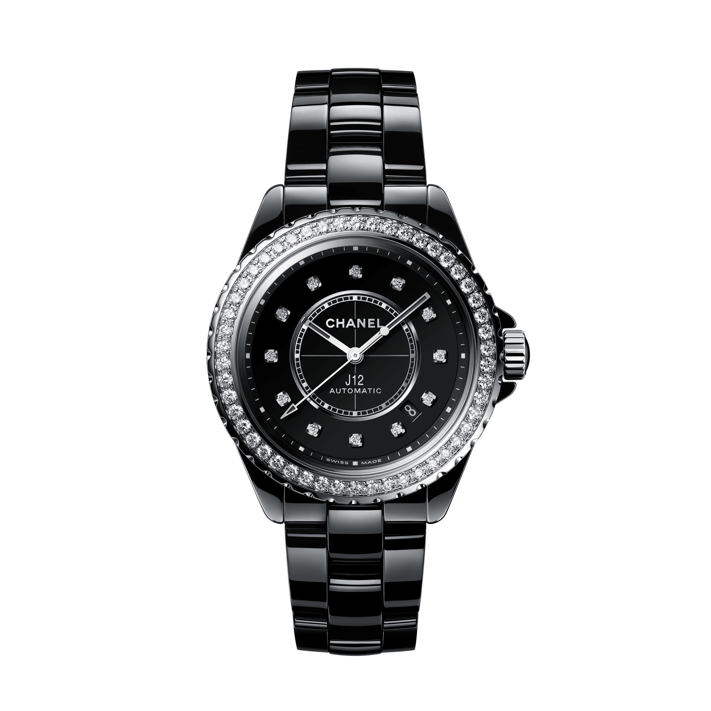 J12 Diamond Bezel Watch Caliber 12.1, 38 mm - 1