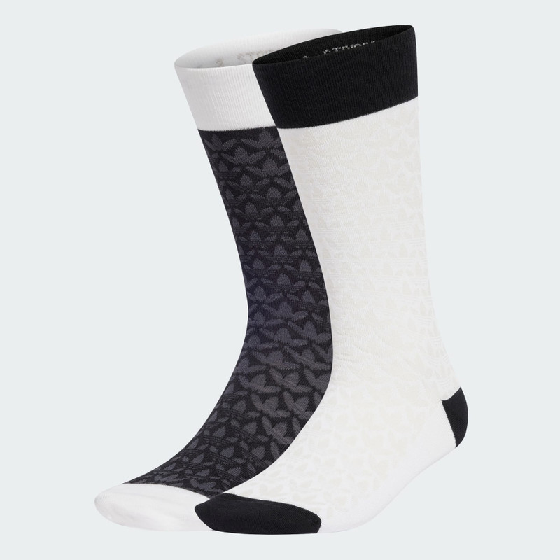 Monogram Crew Socks 2 Pairs 1