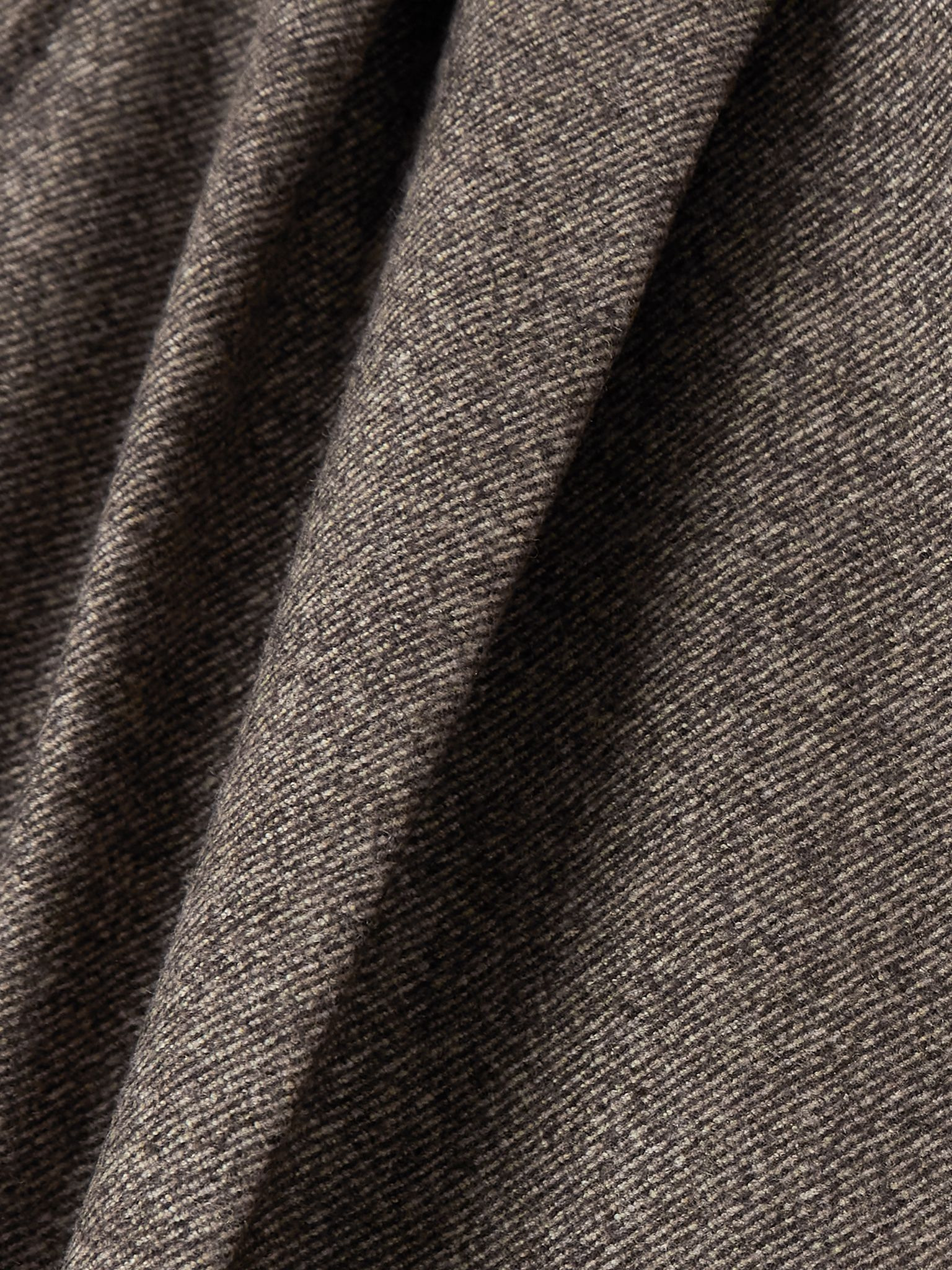 Yurik pleated wool and cashmere-blend flannel straight-leg pants Brown - 4
