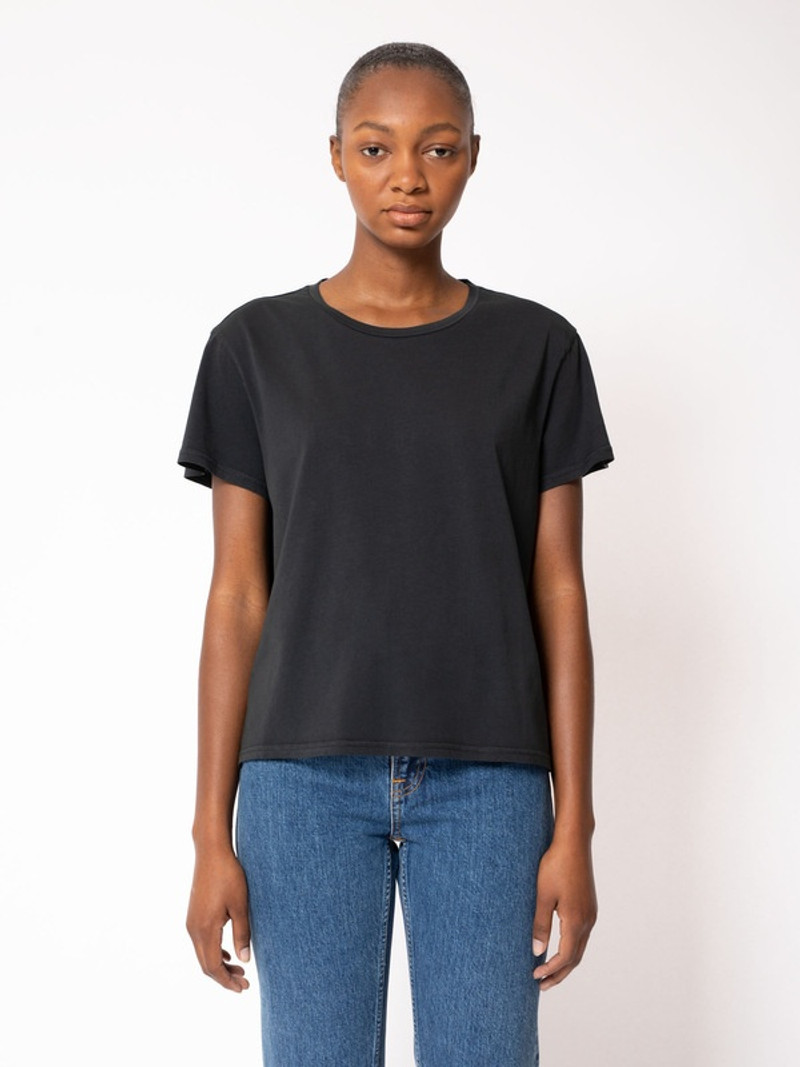 Nudie Jeans Lisa Tee Antracite outlook