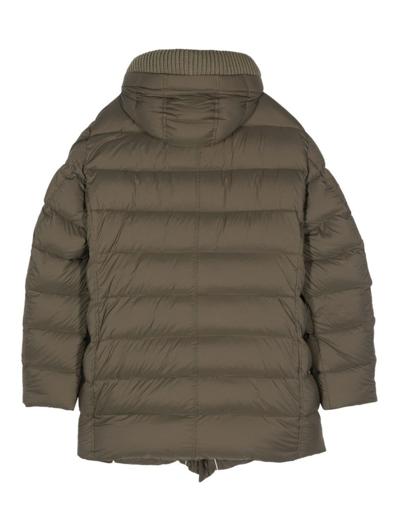 Herno logo-plaque coat outlook