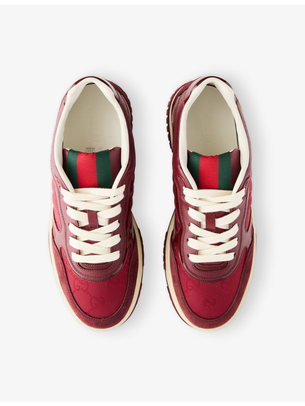 Re-Web Leather and Canvas Low-Top Trainers - 2