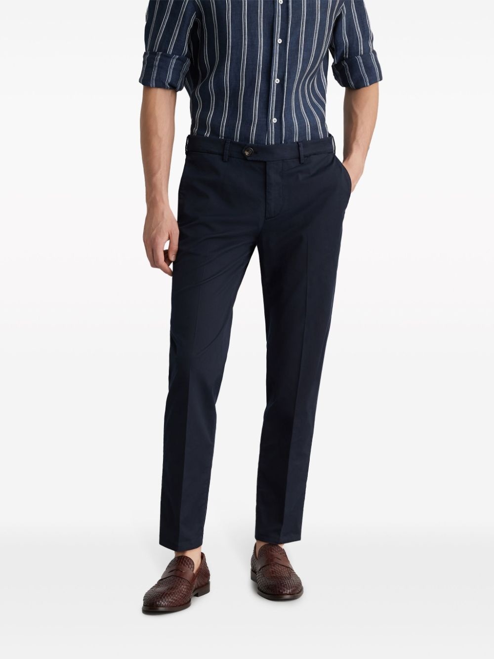 mid-rise slim-fit chinos - 2